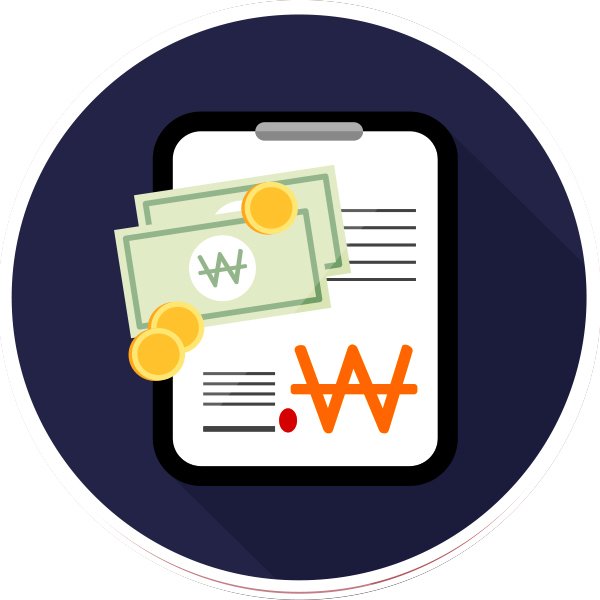cash table icon 신용카드 현금화 장부