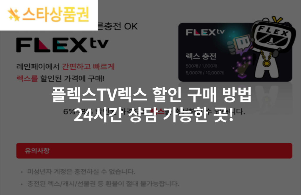 플렉스TV렉스 할인 구매 방법 24시간 상담 가능한 곳!